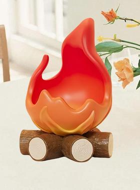 财源广进柴火收纳摆件 入户玄关钥匙手表小物件放置乔迁新居装饰