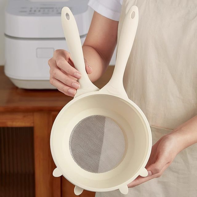 Kitchen rice cleaning artifacts for washing rice sieve rice basin colander ultrafine bean filter net washing vegetable basin washing fruit drain basket