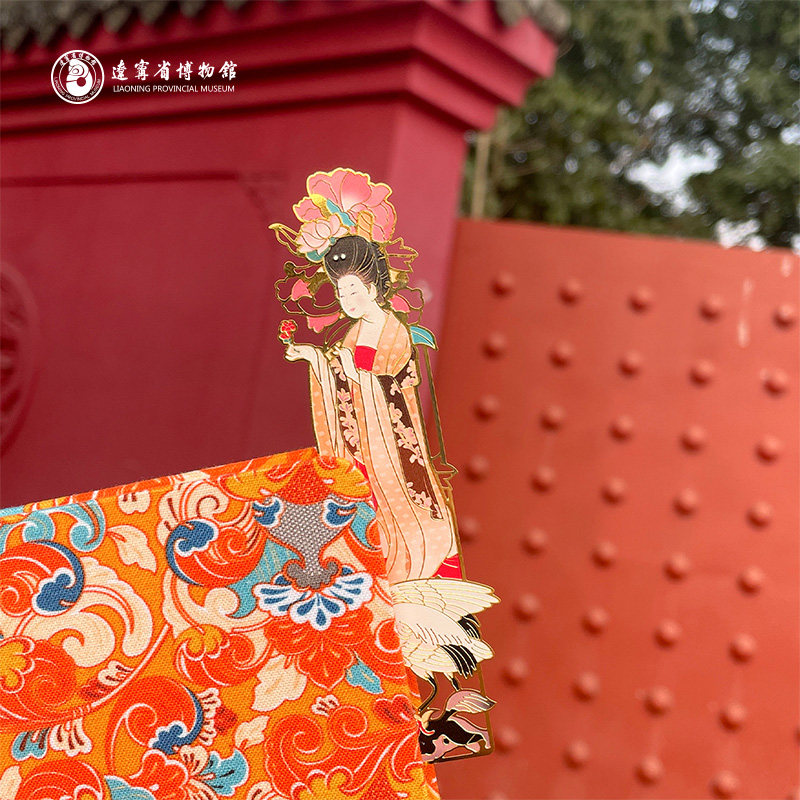 辽宁省博物馆生日礼物女生送男女朋友金属名画镂空书签中国风文创