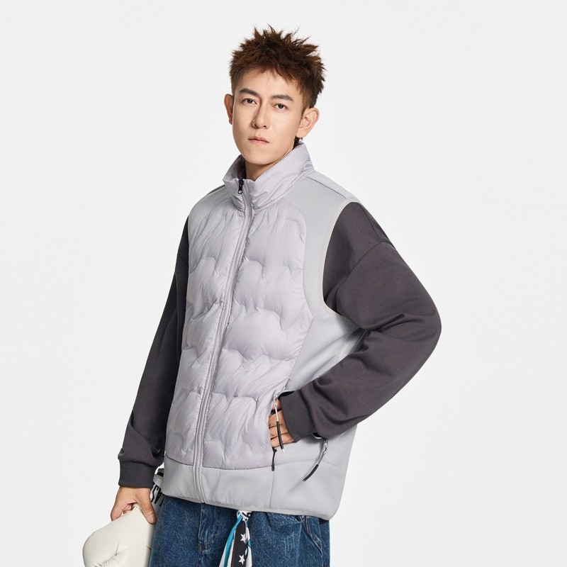 雪中飞羽绒服男士冬季新款轻薄立领坎肩保暖羽绒马甲背心外套男款,淘宝优惠券,粉丝福利购,淘宝优惠卷