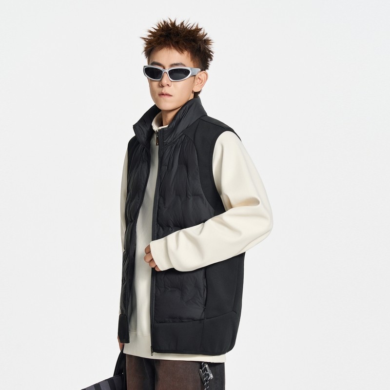 雪中飞羽绒服男士冬季新款轻薄立领坎肩保暖羽绒马甲背心外套男款,淘宝优惠券,粉丝福利购,淘宝优惠卷