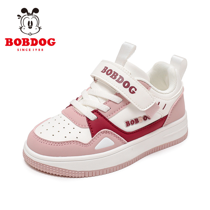 巴布豆儿童板鞋中大童鞋冬季2026年新款皮面防水防滑女孩运动鞋子,淘宝优惠券,粉丝福利购,淘宝优惠卷