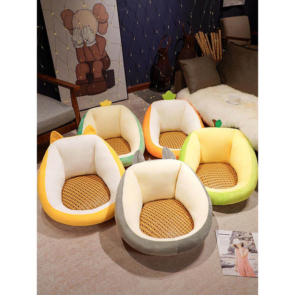 Lazy floor cushion tatami bedroom bay window butt cushion office chair cushion back cushion integrated children