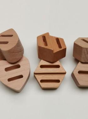 戒指首饰展示架榉木戒指底座加工 戒子陈列架子戒指饰品收纳架