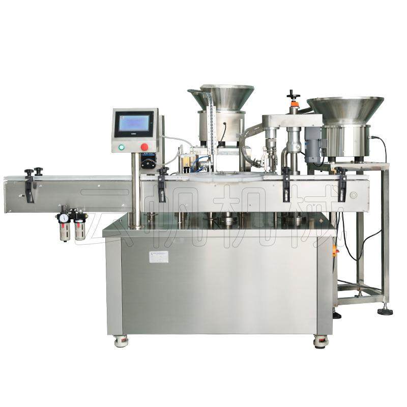 5-10ml西林瓶灌装机液体定量灌装压盖机 转盘式口服液灌装轧盖机,淘宝优惠券,粉丝福利购,淘宝优惠卷