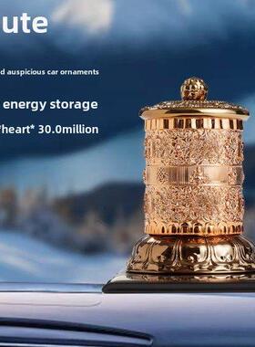 车载太阳能驱动的简单汽车装饰品转动简化车轮可收缩薄膜经文太阳