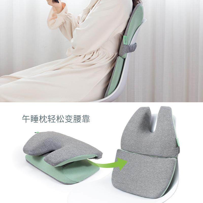 可折叠记忆棉午睡枕头办公室午休趴趴枕午睡抱枕趴睡枕护腰侧睡 - 图1