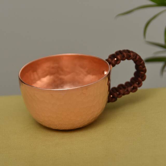 Directly from the manufacturer, pure copper thickened small cups, hand-hammered teacups, pure copper Kung Fu tea sets, copper dining utensils