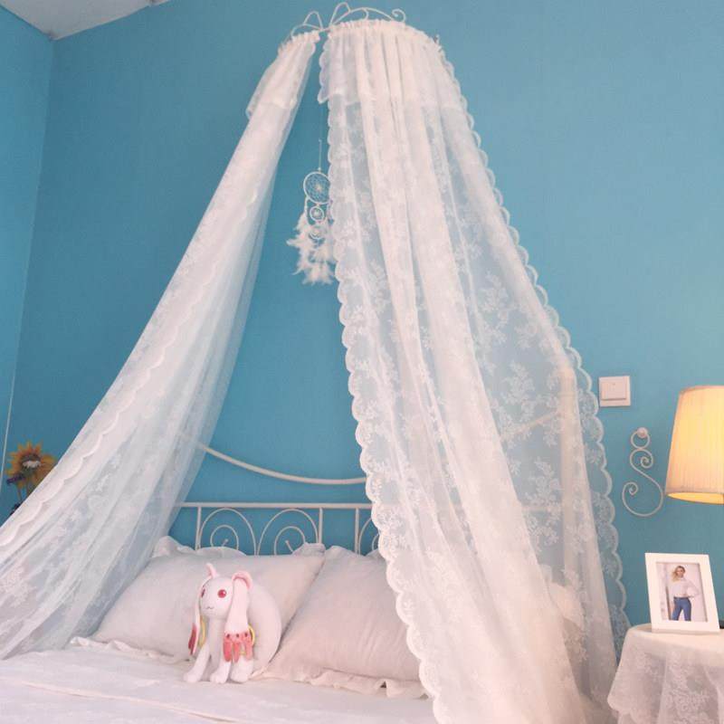 双层公主房床头装饰儿童可爱卧室床品 ins网红少女帘床幔送铁艺架,淘宝优惠券,粉丝福利购,淘宝优惠卷