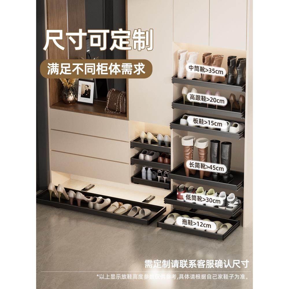 踢脚抽屉鞋柜下方托盘家用鞋子反弹入户门口玄关换鞋定制抽滑轮子,淘宝优惠券,粉丝福利购,淘宝优惠卷