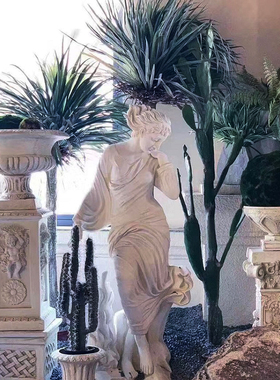 园林景观花园庭院人物雕塑装饰艺术品户外天使雕像落地大型摆件