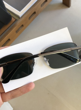 正品水晶石头太阳眼镜男士半框大脸司机开车驾驶镜钓鱼墨镜玻璃潮