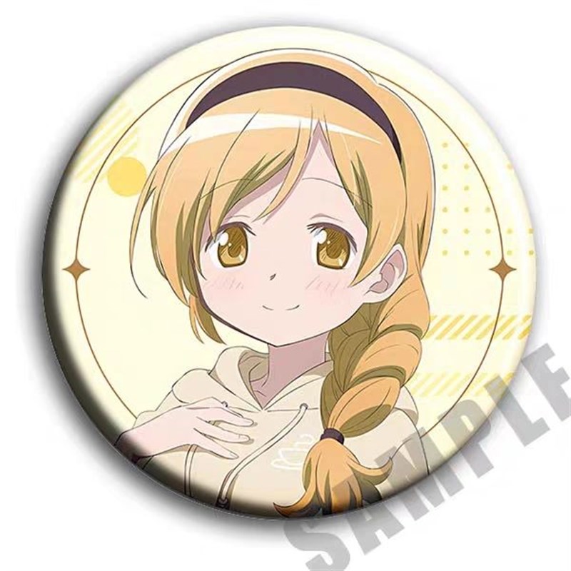 魔法少女小圆周边徽章鹿目圆晓美焰美树沙耶香巴麻美佐仓杏子吧唧 - 图1