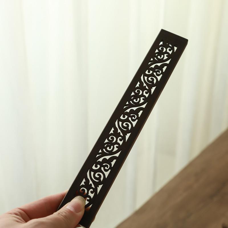 家用室内薰香炉实木线香卧香盒香器香插不锈钢网黑檀酸枝木紫光檀 - 图3