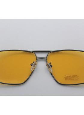 镁铝合金 弹簧脚硅胶防滑墨镜感光变色太阳镜全天候夜视男偏光镜