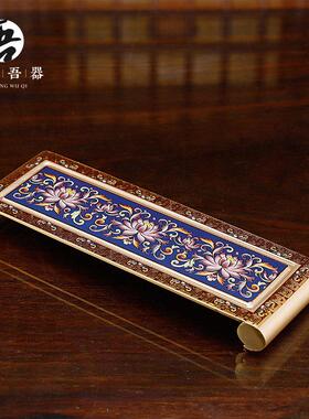 纯手工铜合金圣水杯适用家用佛堂装饰 供佛净水杯中式风格摆件