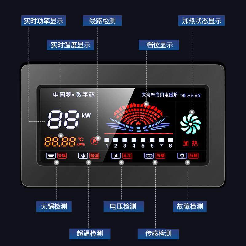 商用电磁炉饭店专用灶台新型电炒锅凹面大功率餐饮厨房设备猛火灶,淘宝优惠券,粉丝福利购,淘宝优惠卷