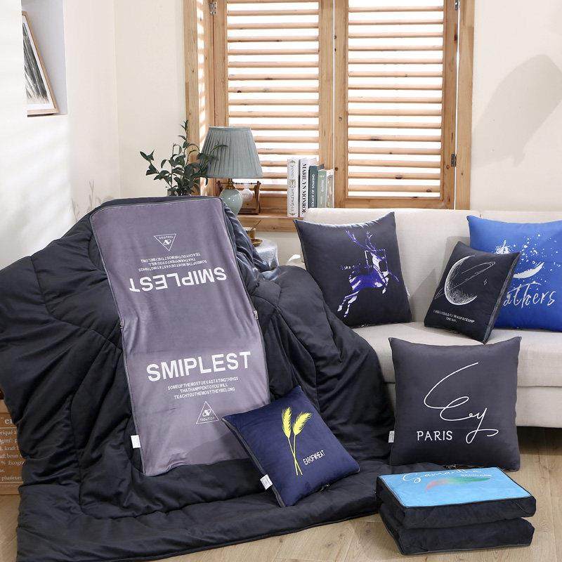 冬季加厚抱枕被子两用水晶绒办公室午睡抱被汽车沙发靠垫珊瑚绒毯,淘宝优惠券,粉丝福利购,淘宝优惠卷