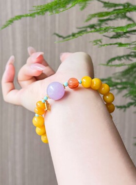 【师傅推荐】新款蜜蜡手串鸡油黄