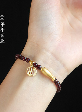 【师傅推荐】铜镀金S925小金鱼福
