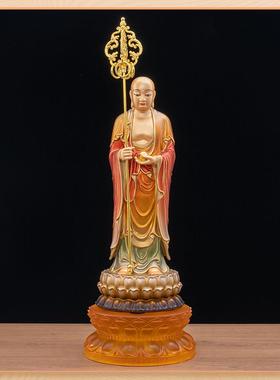 琉璃莲花底座加高佛像摆放财神观音佛像圆形增高垫居家客厅供佛台