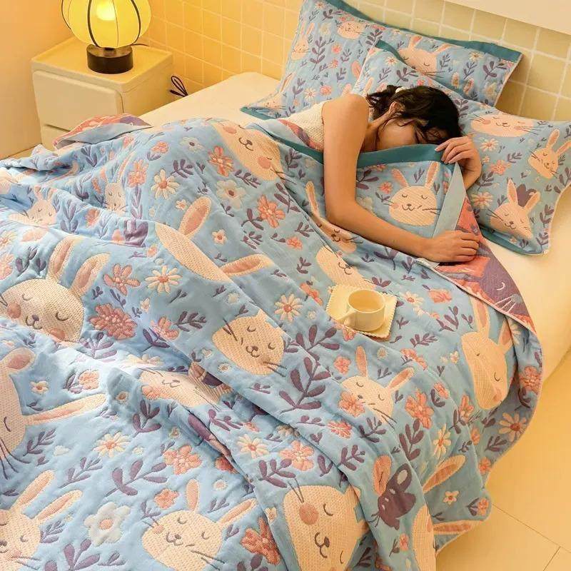 25新款三层纱布毛毯空调小被子办公室盖腿午睡沙发毯子盖毯毛巾被,淘宝优惠券,粉丝福利购,淘宝优惠卷