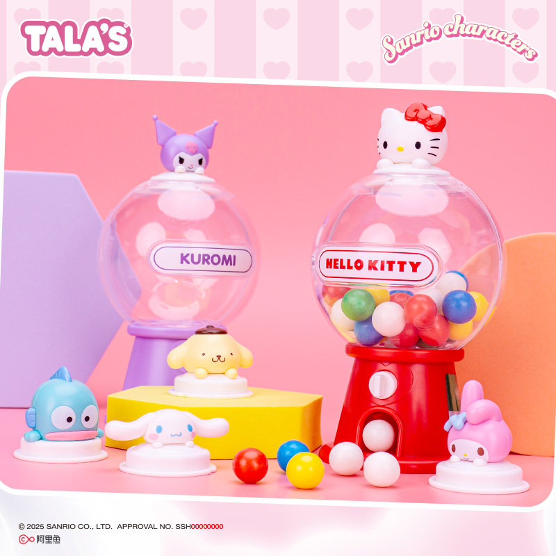 TALA'S三丽鸥联名压片糖果8g清新水果味联名零食扭糖机库洛米KT猫,淘宝优惠券,粉丝福利购,淘宝优惠卷