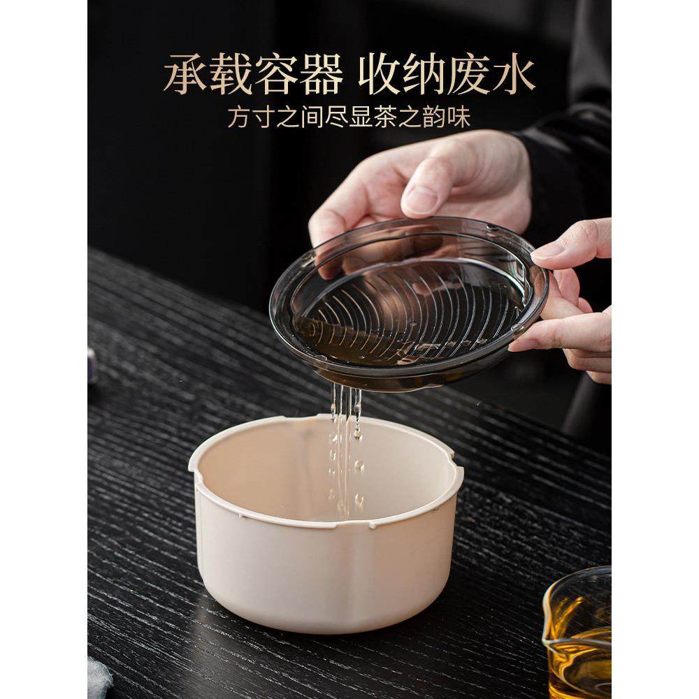 2025新款草木灰旅行茶具套装户外便携式快客杯陶瓷盖碗茶杯带茶盘,淘宝优惠券,粉丝福利购,淘宝优惠卷