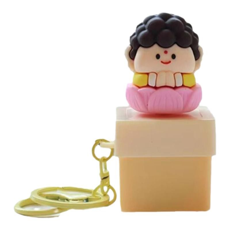 莫生气发声挂件解压小佛语音按键电子木鱼赛博钥匙扣创意搞怪摆件