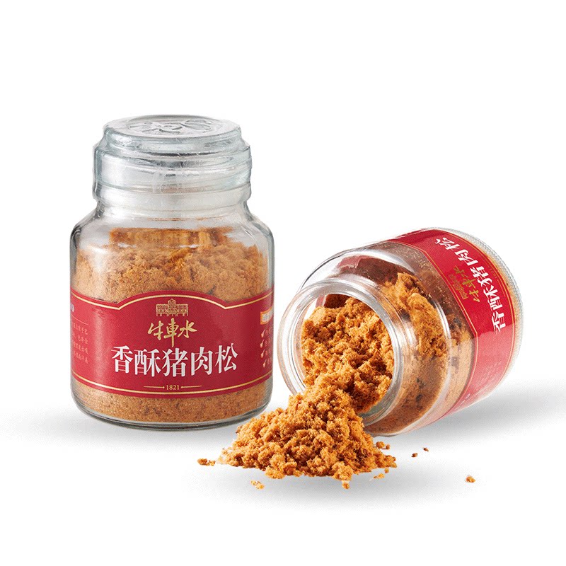 牛车水招牌香酥猪肉松118g瓶装新加坡风味休闲营养猪肉酥无添加