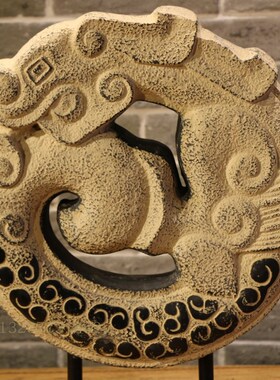 极速中式招财摆件家居吉祥装饰品龙摆件玄关摆饰开业礼品 飞龙转