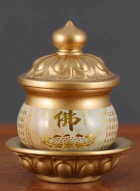 仙字仙人补水杯、陶制拜佛财神贡杯、关公圣水杯、荷花净水杯