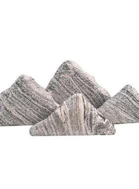 新中国风干景观园林摆件纯天然石刻字景观石景观雪波石片组合