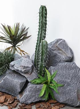 彷真泡沫石头摆件园林假石头拍摄道具室内雕塑装饰绿植造景景观石