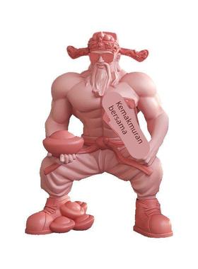 肌肉财神爷桌面装饰品摆件乔迁开业礼物收银台办公室生日礼物