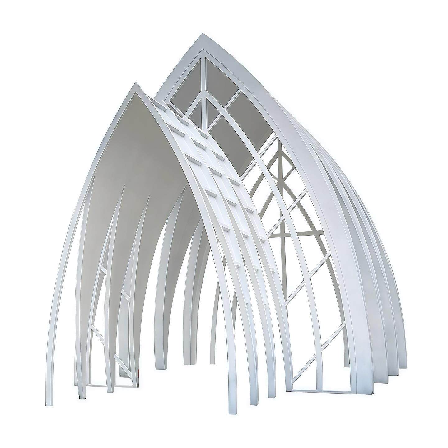 不锈钢廊架大型户外金属凉亭钢结构长廊定制广场异型景观廊架雕塑,淘宝优惠券,粉丝福利购,淘宝优惠卷