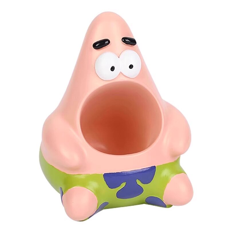 派大星摆件收纳笔筒大容量卡通收纳桌面摆件装饰品客厅书房小摆件