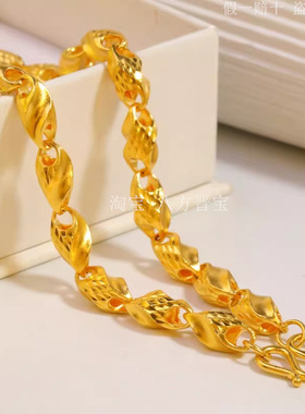 霸气瓜子金包银项链送男友