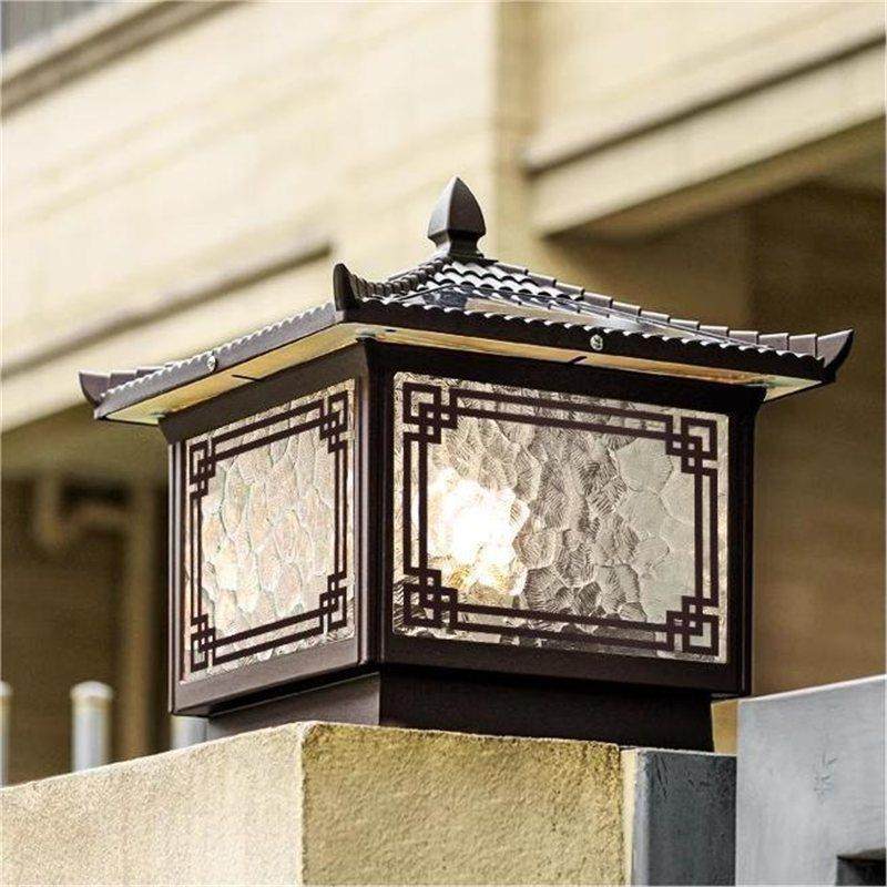 太阳能柱子灯新款中式庭院别墅大门门柱灯室外阳台户外围墙柱子灯,淘宝优惠券,粉丝福利购,淘宝优惠卷