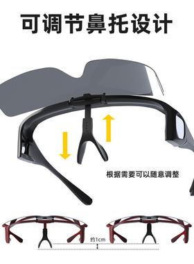 采购产品近视专用眼镜，太阳镜，太阳镜，近视夹上自行车防风眼镜