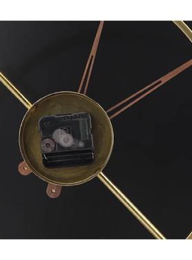 北欧轻奢亚克力金属时钟台钟桌面摆件客厅卧室书房样板房家居饰品