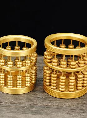 笔筒纯铜摆件龙马鹰办公室桌面书房客厅送礼创意装饰品摆设烟灰缸