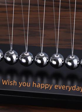 牛顿摆球撞球小摆件永动机仪创意磁浮物理装饰办公桌面家居饰品