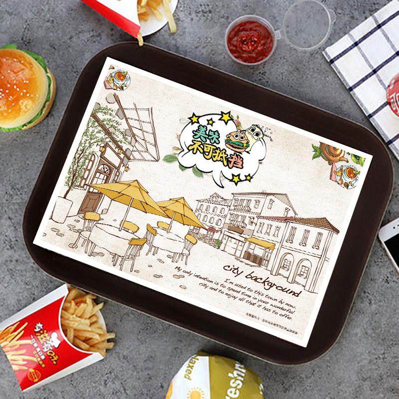 包邮餐盘纸一次性托盘纸汉堡纸餐盘垫纸450张汉堡材料36*25cm,淘宝优惠券,粉丝福利购,淘宝优惠卷