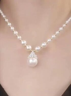 珍珠项链女轻奢小众高级感锁骨