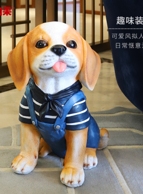 柯基储蓄罐摆件家居饰品创意卡通小狗装饰品美式客厅房间摆设礼品