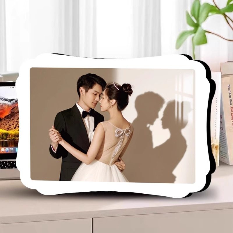 相框摆台定制洗照片水晶婚纱照挂墙两宫格宝宝相片打印加相册制作