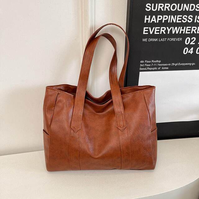 2026 Autumn and Winter Temperament Fashion Large Capacity Tote Bag Bark Pattern Practical Women's Bag Shoulder Bag Clutch Bag Women's Bag
