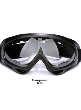 骑行眼镜护目镜登山防风飞沙虫防雾防雪摩托春夏男女雪地墨镜套装