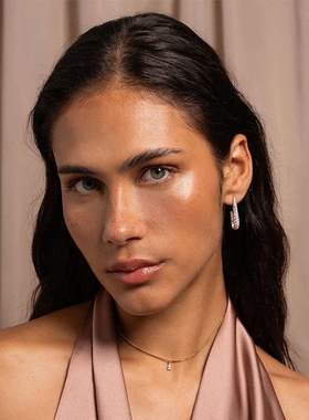 RuedesMille 意大利原创轻奢水滴钻吊坠项链蛇骨链女GRZ026M3AU